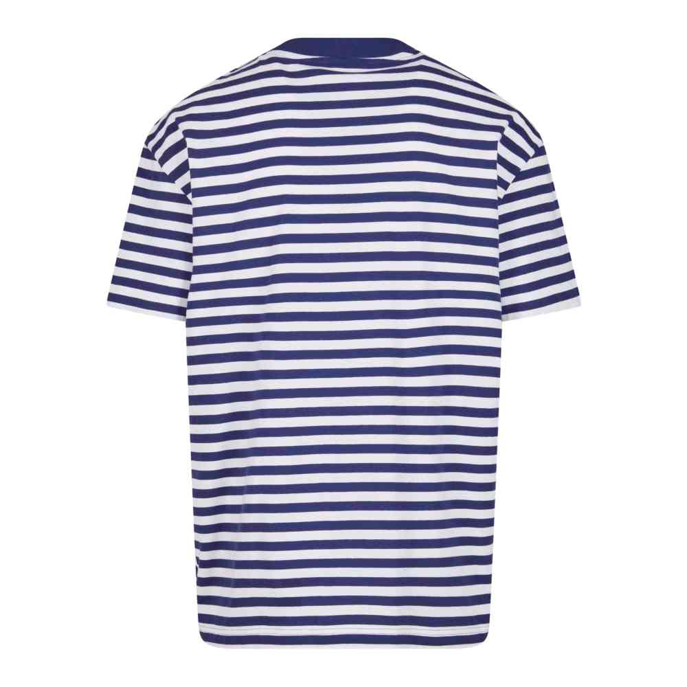 Urban Classics - Regular Stripe Herren T-Shirt - Weiß/Blau